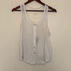 Summer button front crop top